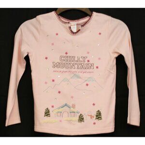 2006 Gymboree Park City Luxe Pink Chilly Mountain Shirt sz 6 NWT Embroidery Cute